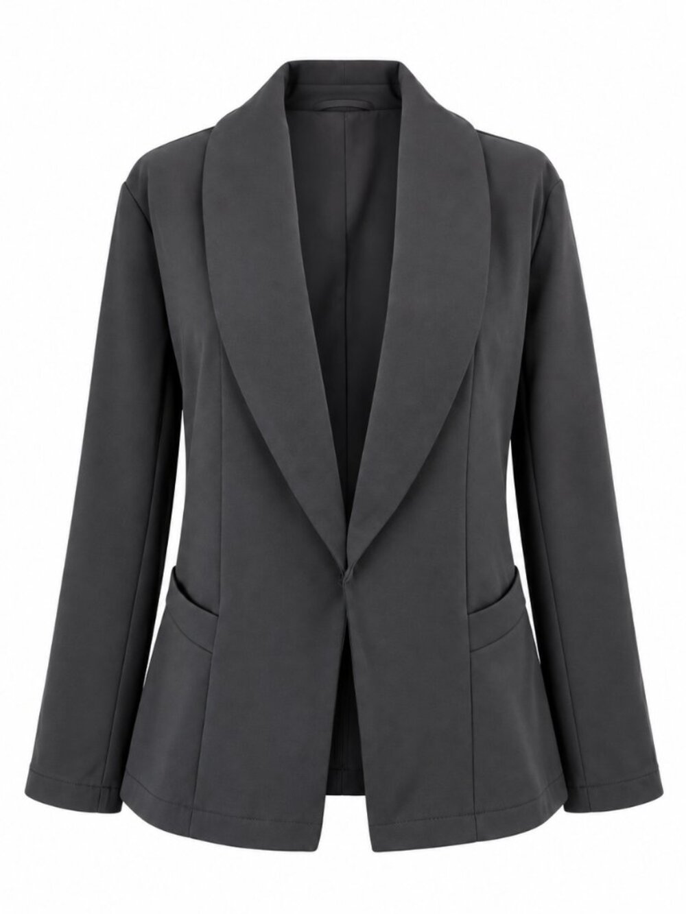 Black Shawl Collar Blazer Pants Set New Size M